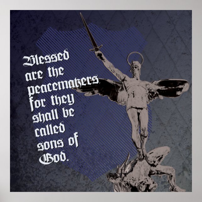 St. Michael Archangel Poster - Police Shield (Front)