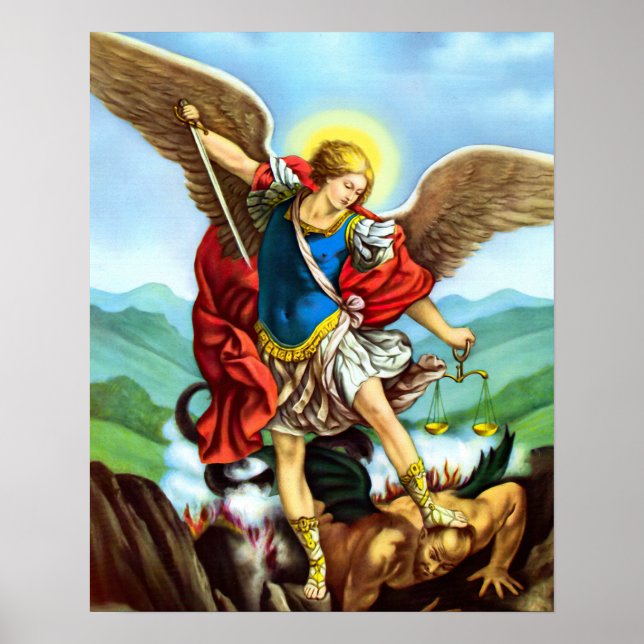 St Michael Archangel Poster San Miguel Arcangel (Front)
