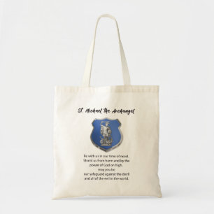 St. Michael Archangel Prayer Thinking of You Tote Bag