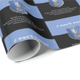 St. Michael Archangel Prayer Thinking of You Wrapping Paper
