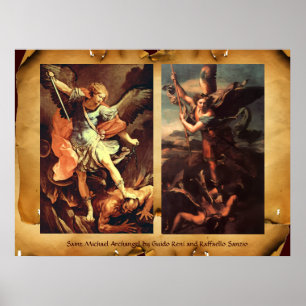 St MICHAEL ARCHANGEL VANGUISHING SATAN Poster