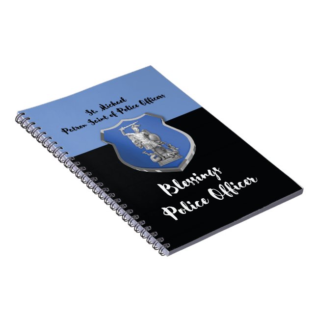 St. Michael Blessings to New Police Officer Notebook (Right Side)