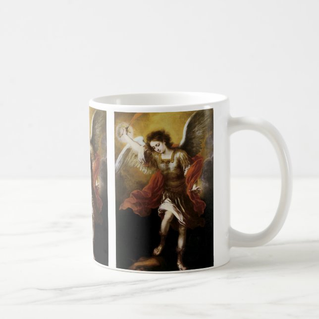 St Michael by Murillo Coffee Mug (Right)