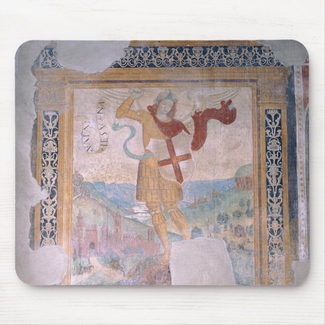 St. Michael (fresco) Mouse Mat (Front)