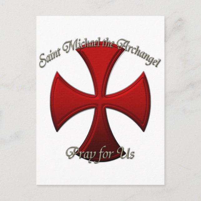 St Michael - Iron Cross Postcard (Front)