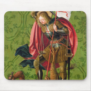 St. Michael Killing the Dragon Mouse Mat