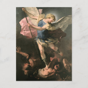 St. Michael, Luca Giordano (Fa Presto) Postcard