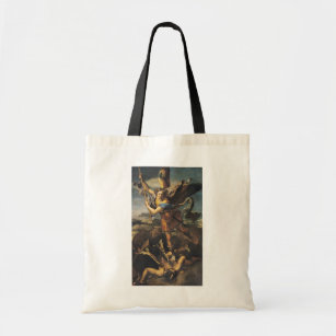 St. Michael Overwhelming the Demon, 1518 Tote Bag