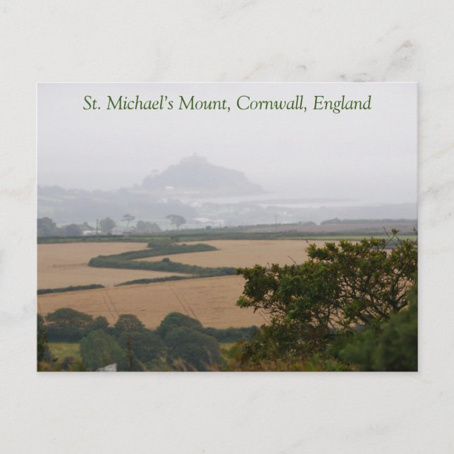 St. Michael’s Mount Cornwall Postcard (Front)