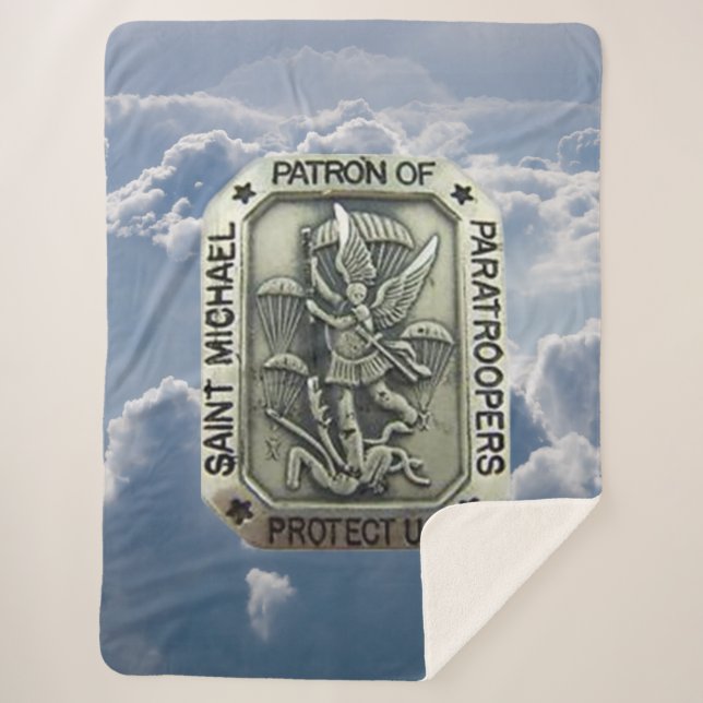 St. MICHAEL Sherpa Blanket (Front)