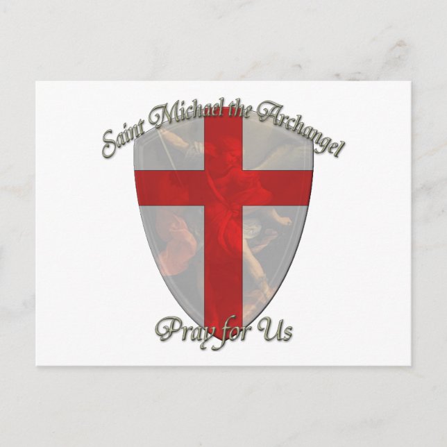 St Michael - Shield Postcard (Front)