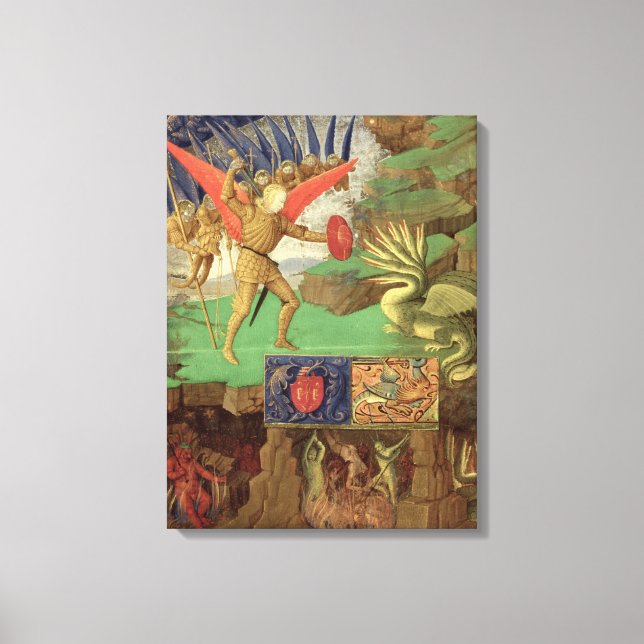 St. Michael Slaying the Dragon Canvas Print (Front)