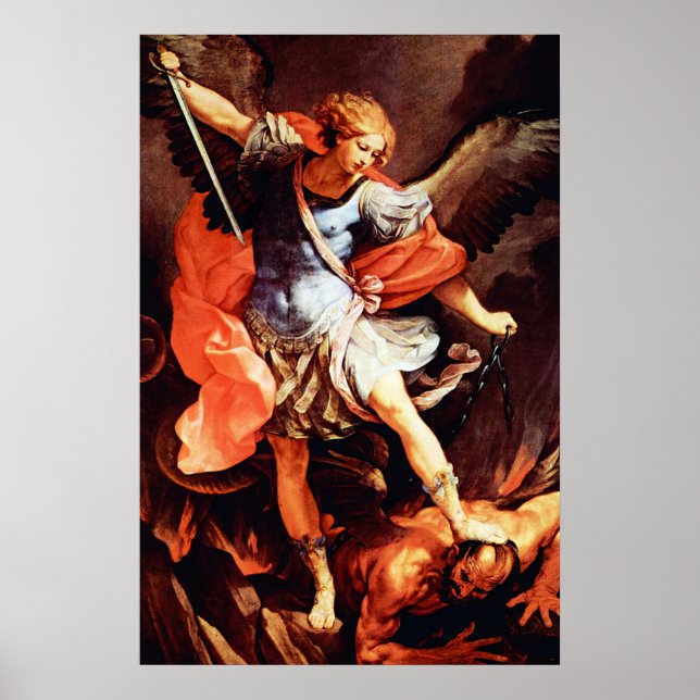 St Michael the Archangel Angel Catholic Saint 201 Poster (Front)