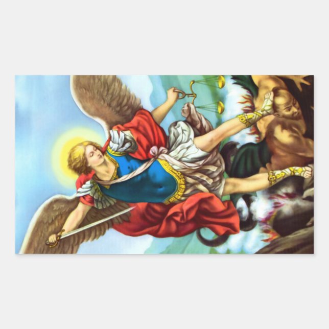 St Michael the Archangel Catholic Angel Stickers (Front)