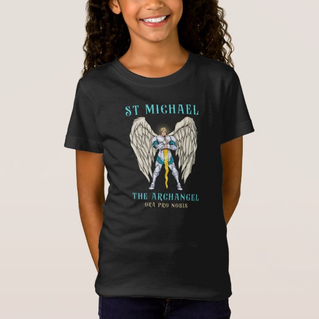 St Michael The Archangel Catholic Prayer Kids Tee (Front)