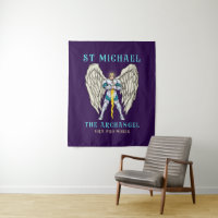 St Michael The Archangel Catholic Prayer Tapestry