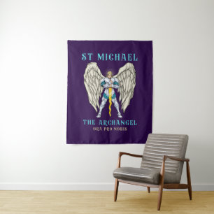 St Michael The Archangel Catholic Prayer Tapestry
