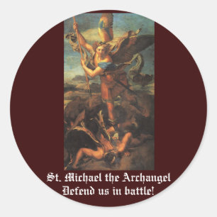 St. Michael the Archangel Classic Round Sticker
