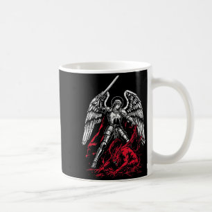 St Michael The Archangel Defeats Satan Catholic  Coffee Mug