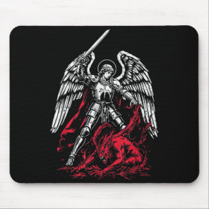 St Michael The Archangel Defeats Satan Catholic  Mouse Mat