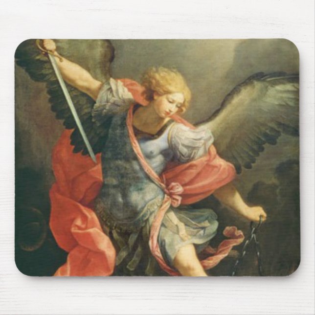 St. Michael the Archangel Defend us in Battle Mouse Mat (Front)