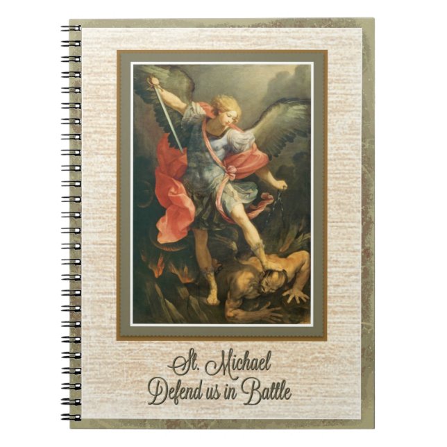 St. Michael the Archangel Defend us in Battle Notebook (Front)