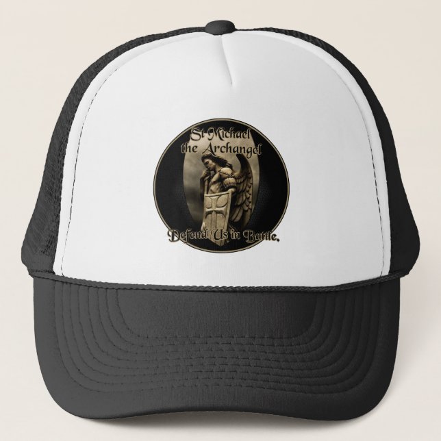 St Michael the Archangel Defend Us in Battle. Trucker Hat (Front)