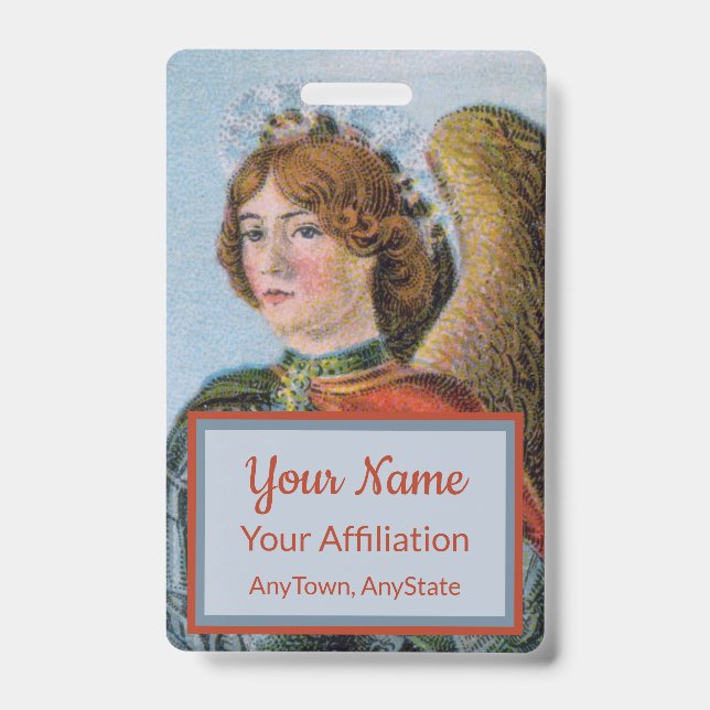 St. Michael the Archangel (detail; M 017) ID Badge (Front)