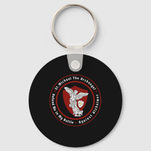 St. Michael the Archangel help me against Alzheime Key Ring