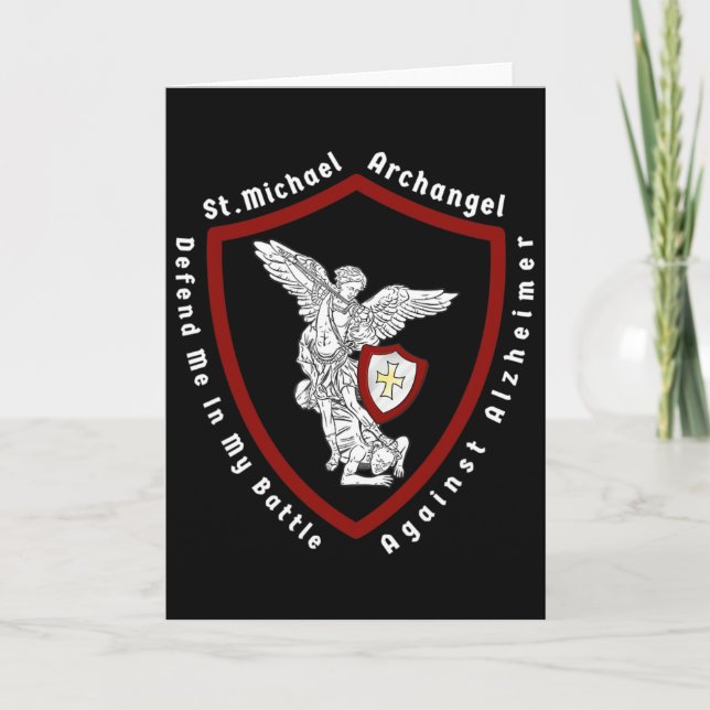 St. Michael The Archangel Help Me Against Heimerhe Card (Front)