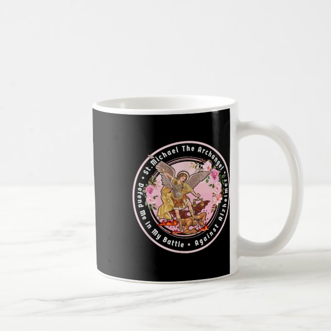 St. Michael The Archangel Help Me Against Heimerhe Coffee Mug (Right)