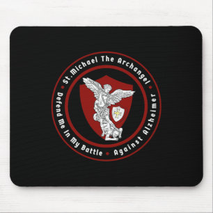 St. Michael The Archangel Help Me Against Heimerhe Mouse Mat