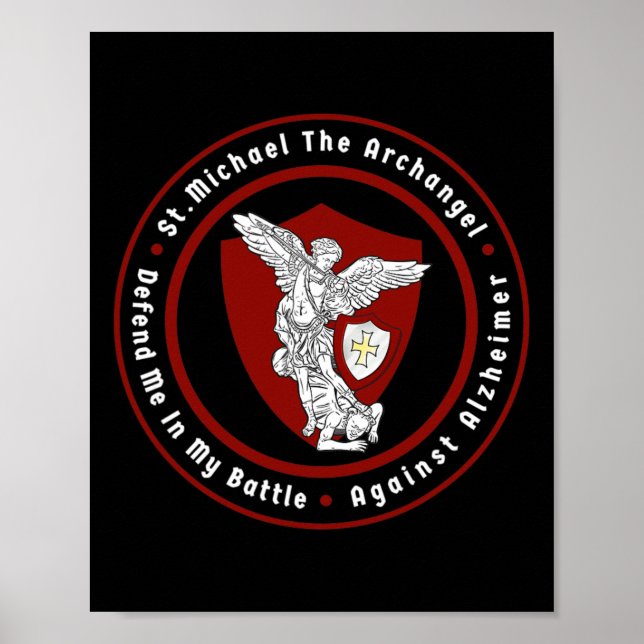 St. Michael The Archangel Help Me Against Heimerhe Poster (Front)