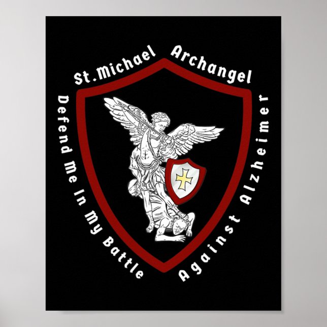 St. Michael The Archangel Help Me Against Heimerhe Poster (Front)