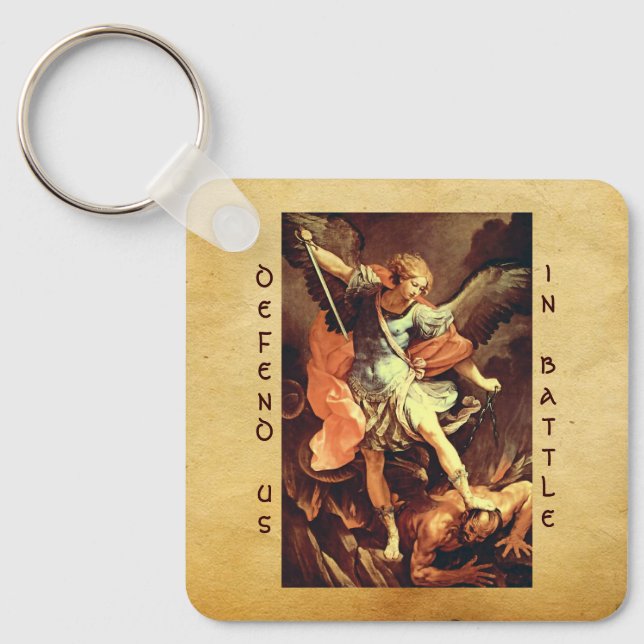 St. Michael the Archangel Key Ring (Front)