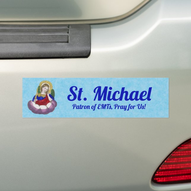 St. Michael the Archangel (M 009) Bumper Sticker (On Car)