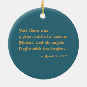 St. Michael the Archangel (M 010) Ceramic Tree Decoration