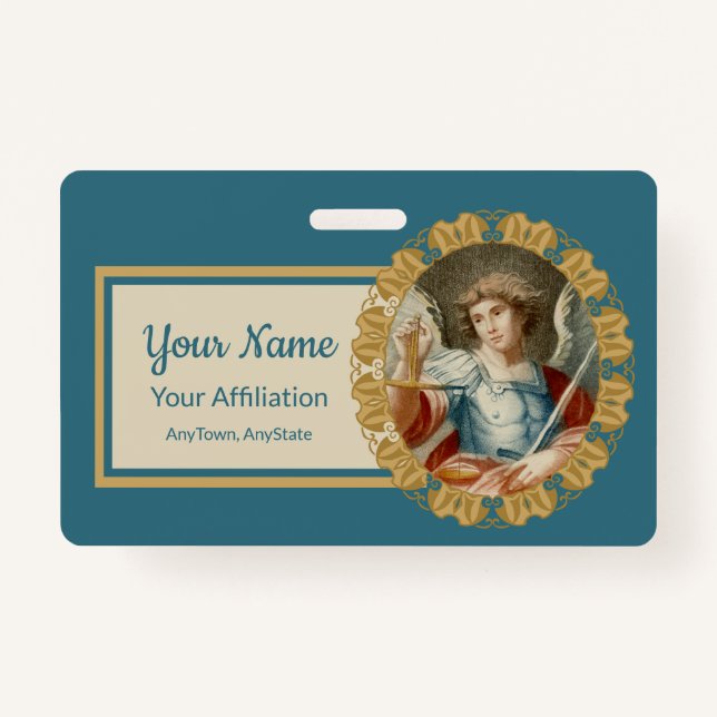 St. Michael the Archangel (M 010) ID Badge (Front)