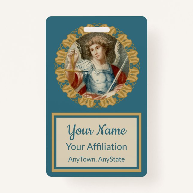 St. Michael the Archangel (M 010) ID Badge (Front)