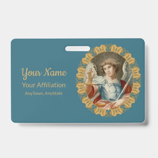 St. Michael the Archangel (M 010) ID Badge (Front)