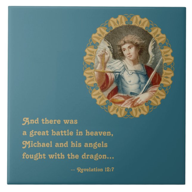 St. Michael the Archangel (M 010) Tile (Front)