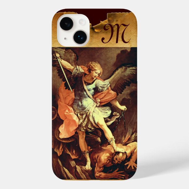 St. Michael the Archangel Monogram Case-Mate iPhone Case (Back)