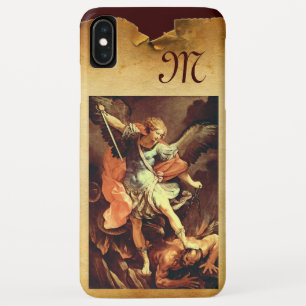 St. Michael the Archangel Monogram iPhone XS Max Case