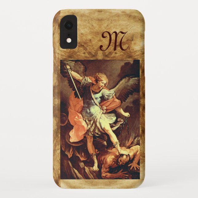St. Michael the Archangel Monogram Case-Mate iPhone Case (Back)