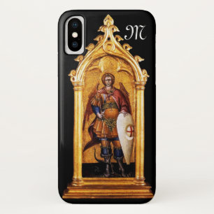 St. Michael the Archangel Monogram iPhone X Case