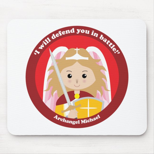 St. Michael the Archangel Mouse Mat (Front)