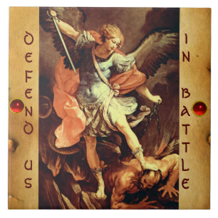 St. Michael the Archangel Parchment Tile