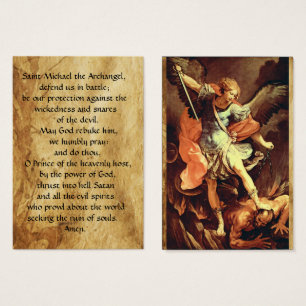 St. Michael the Archangel Prayer Card