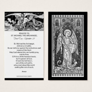 St. Michael the Archangel Prayer Holy Card