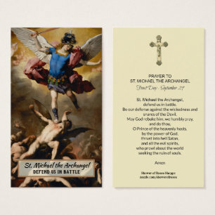 St. Michael the Archangel Prayer Holy Card